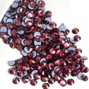 Hotfix Rhinestones, Crystal Rhinestones for Crafts Clothes DIY Decoration- Amethyst