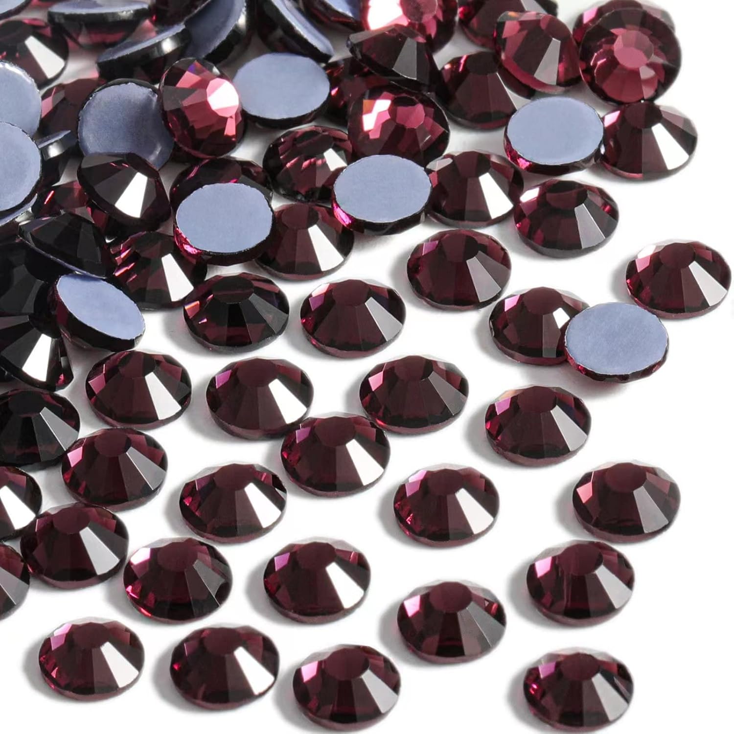 Hotfix Rhinestones, Crystal Rhinestones for Crafts Clothes DIY Decoration- Amethyst - Image 2