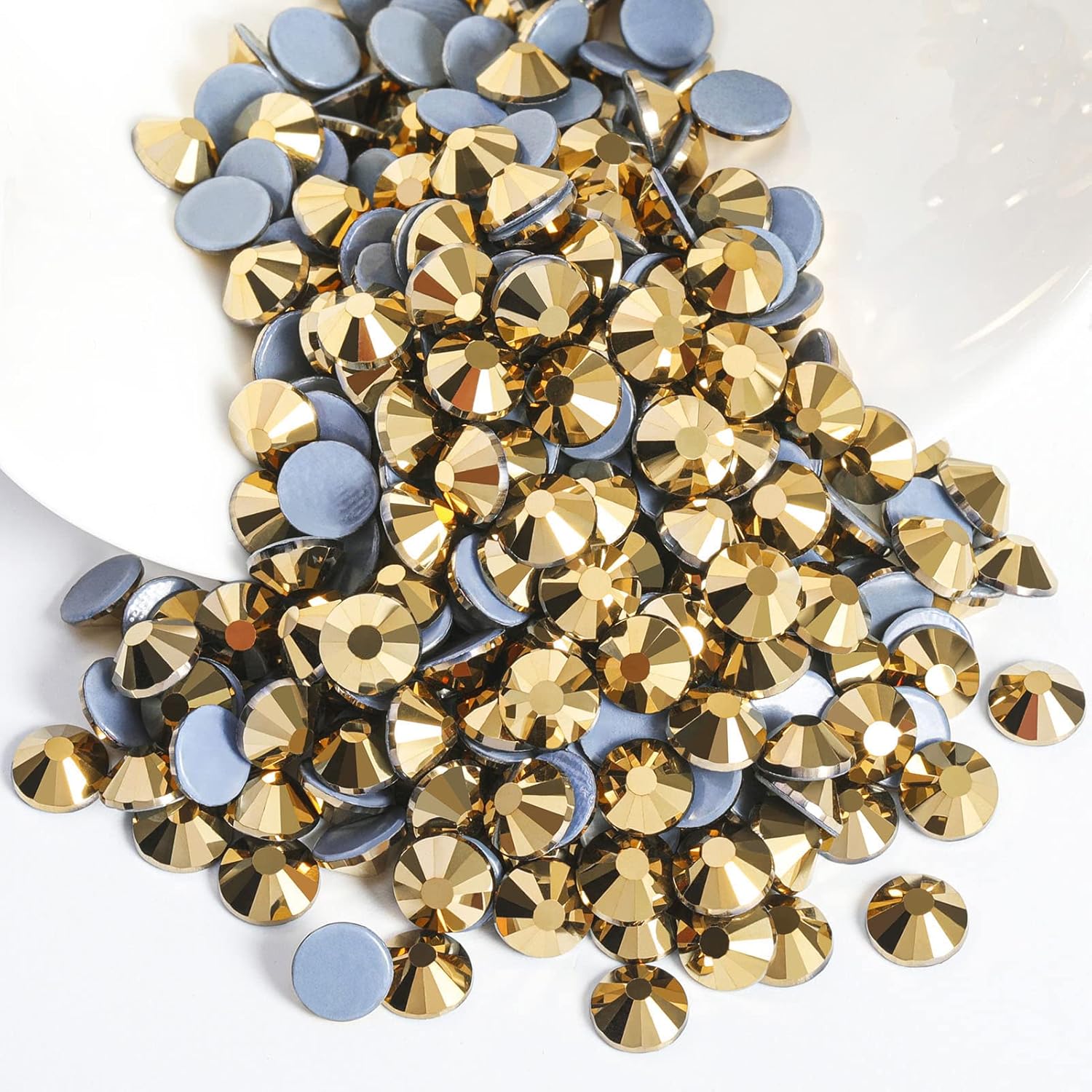 Hotfix Rhinestones, Crystal Rhinestones for Crafts Clothes DIY Decoration- Aurum - Image 2