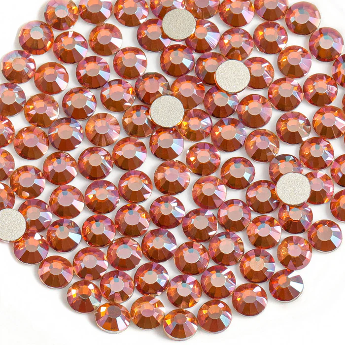 Flatback Rhinestones Bulk, Rhinestones for Nails Crafts Clothes DIY Decoration, Amber - Image 3