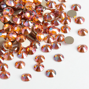 Flatback Rhinestones Bulk, Rhinestones for Nails Crafts Clothes DIY Decoration, Amber