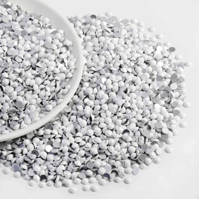 Flatback Rhinestones Bulk, Rhinestones for Nails Crafts Clothes DIY Decoration, Chalk White - Image 8