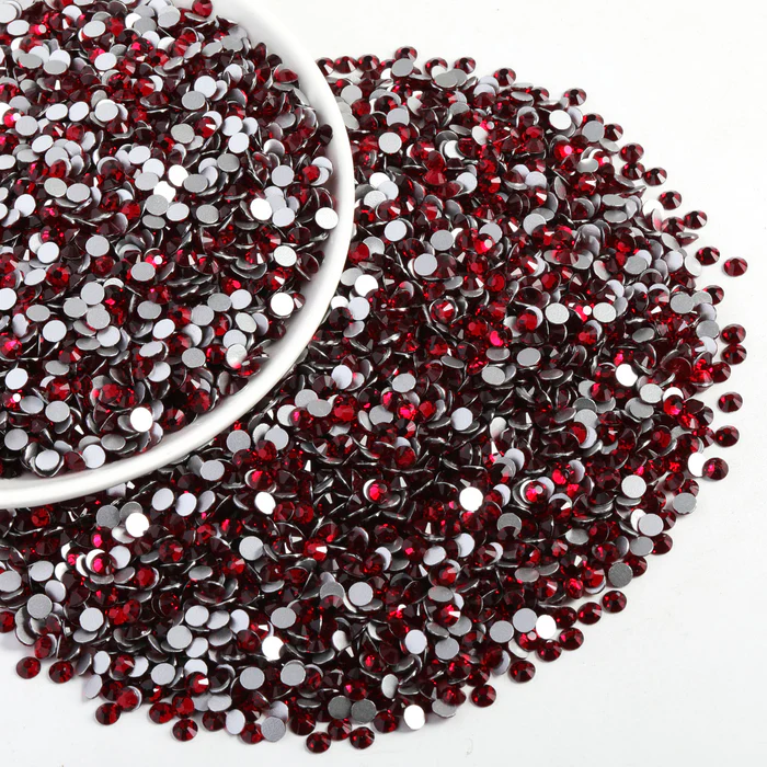 Flatback Rhinestones Bulk, Rhinestones for Nails Crafts Clothes DIY Decoration, Dark Siam - Image 8