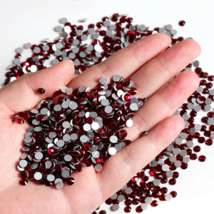 Flatback Rhinestones Bulk, Rhinestones for Nails Crafts Clothes DIY Decoration, Dark Siam
