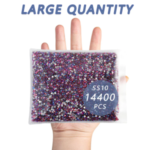 Flatback Rhinestones Bulk, Rhinestones for Nails Crafts Clothes DIY Decoration,HyacinthAB