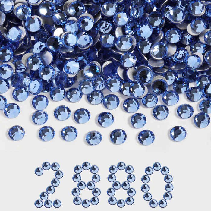 Flatback Rhinestones Bulk, Rhinestones for Nails Crafts Clothes DIY Decoration, Light Blue - Image 6