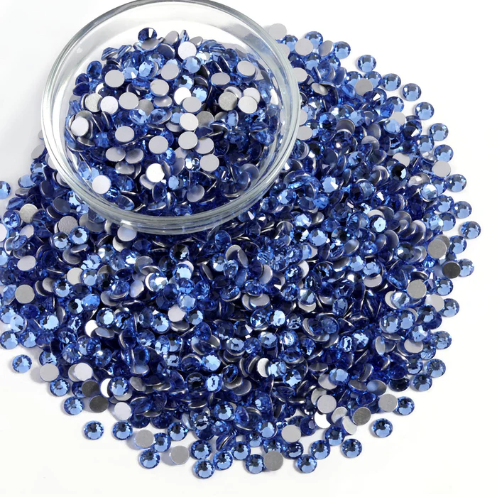 Flatback Rhinestones Bulk, Rhinestones for Nails Crafts Clothes DIY Decoration, Light Blue - Image 7