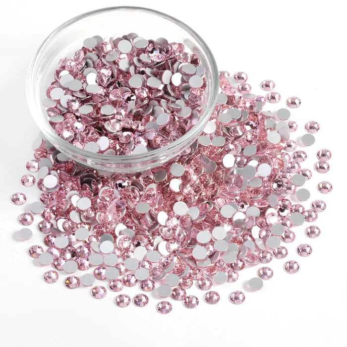 Flatback Rhinestones Bulk, Rhinestones for Nails Crafts Clothes DIY Decoration,Light Pink - Image 6