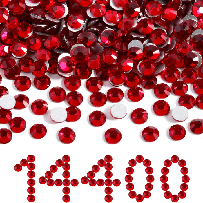 Flatback Rhinestones Bulk, Rhinestones for Nails Crafts Clothes DIY Decoration, Siam - Image 8