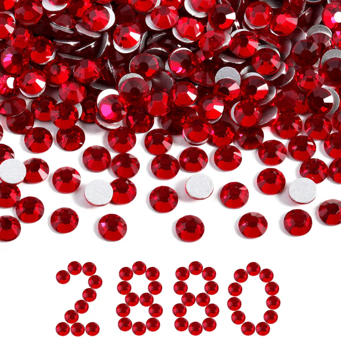 Flatback Rhinestones Bulk, Rhinestones for Nails Crafts Clothes DIY Decoration, Siam - Image 6