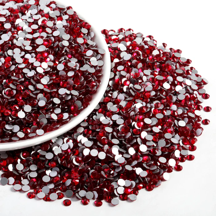 Flatback Rhinestones Bulk, Rhinestones for Nails Crafts Clothes DIY Decoration, Siam - Image 5