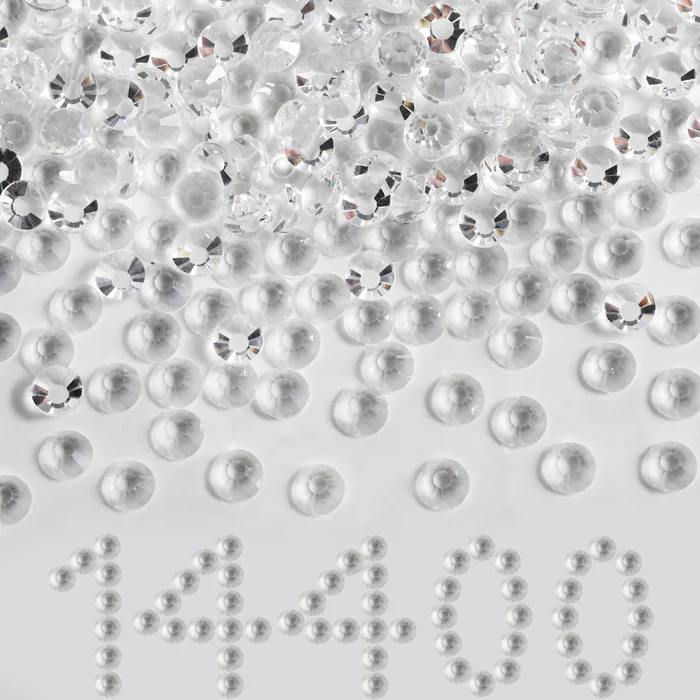Flatback Rhinestones Bulk, Rhinestones for Nails Crafts Clothes DIY Decoration, Transparent - Image 8