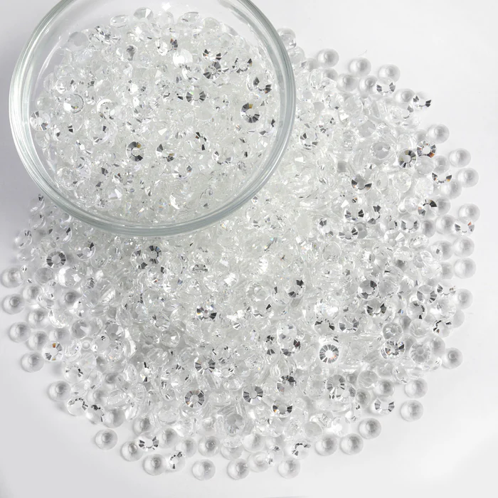 Flatback Rhinestones Bulk, Rhinestones for Nails Crafts Clothes DIY Decoration, Transparent - Image 7