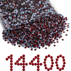 Hotfix Rhinestones Bulk, Hot Fix Rhinestones for Crafts Clothes DIY Decoration, Dark Siam