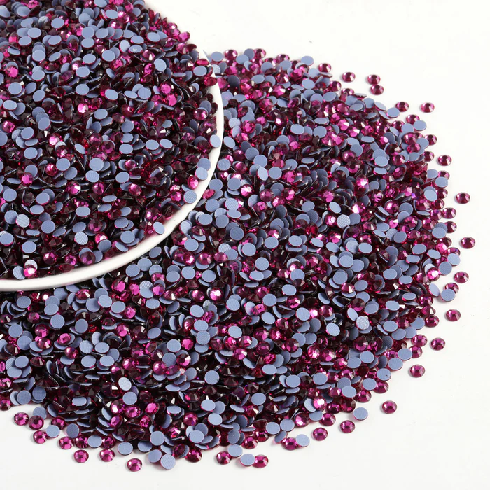 Hotfix Rhinestones Bulk, Hot Fix Rhinestones for Crafts Clothes DIY Decoration, Fuchsia - Image 6