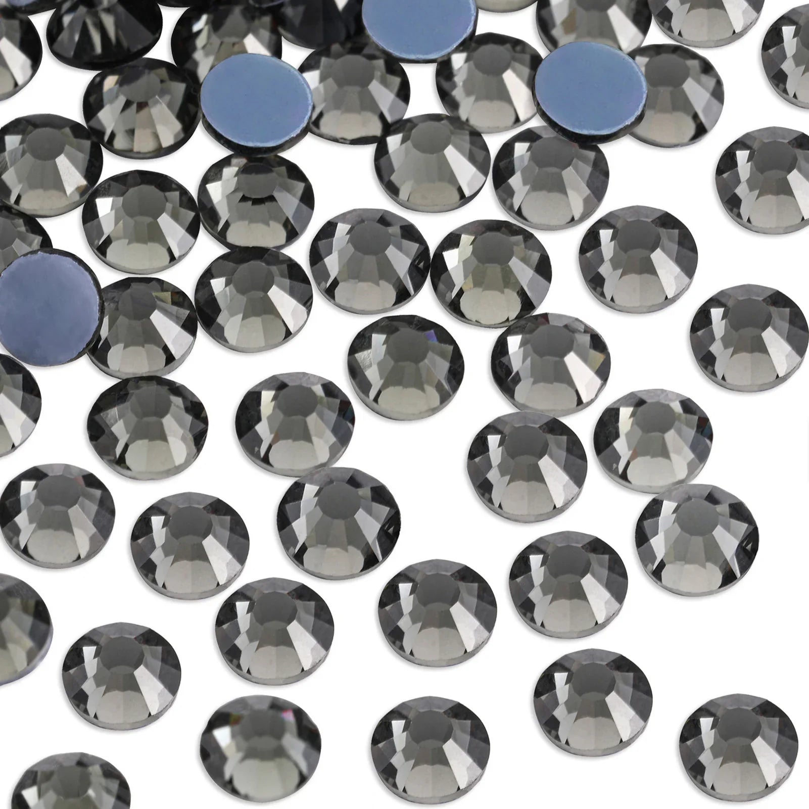 Hotfix Rhinestones, Crystal Rhinestones for Crafts Clothes DIY Decoration- Black Diamond - Image 2