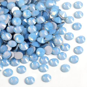 Hotfix Rhinestones, Crystal Rhinestones for Crafts Clothes DIY Decoration - Blue Opal