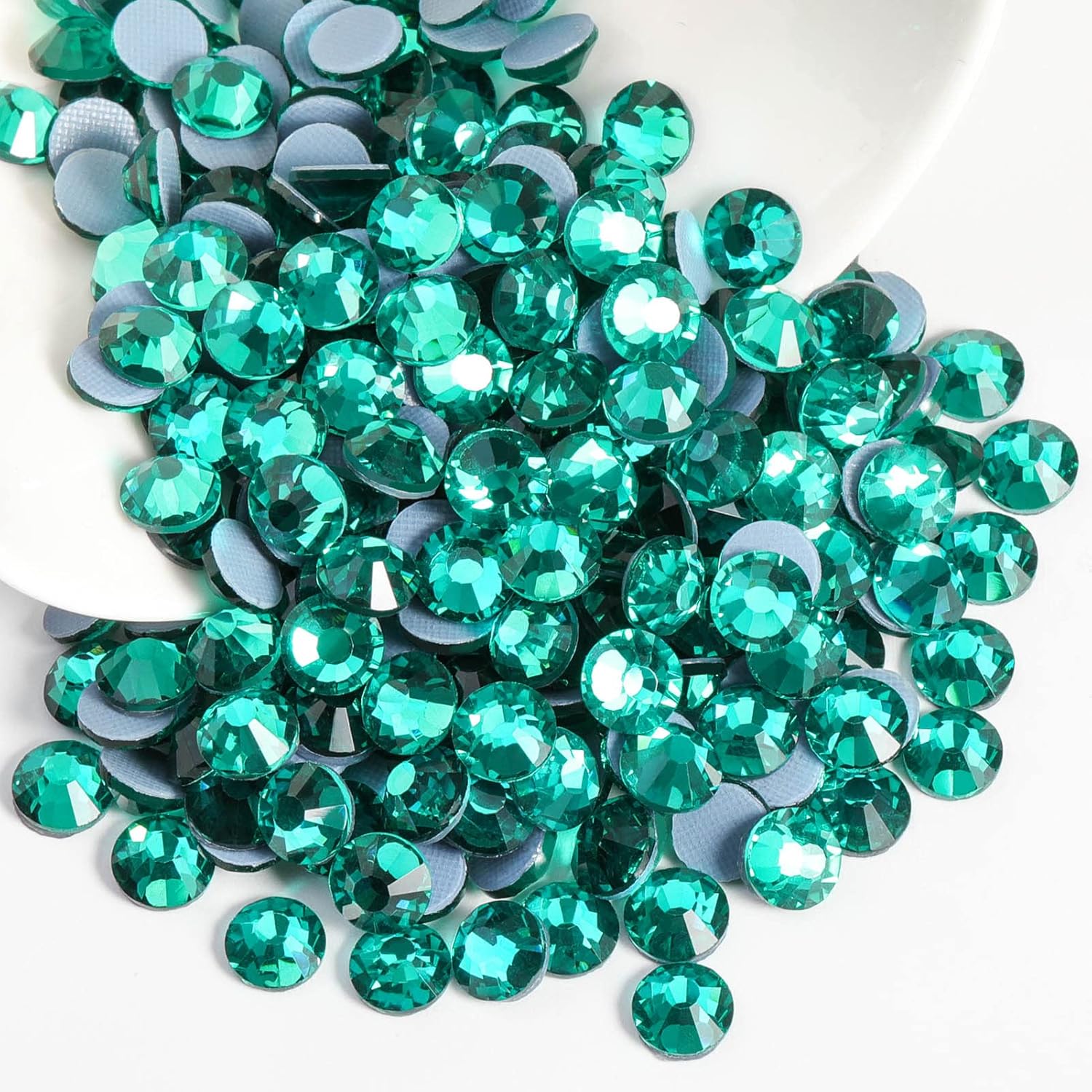Hotfix Rhinestones Bulk, Hot Fix Rhinestones for Crafts Clothes DIY Decoration, Blue Zircon - Image 2