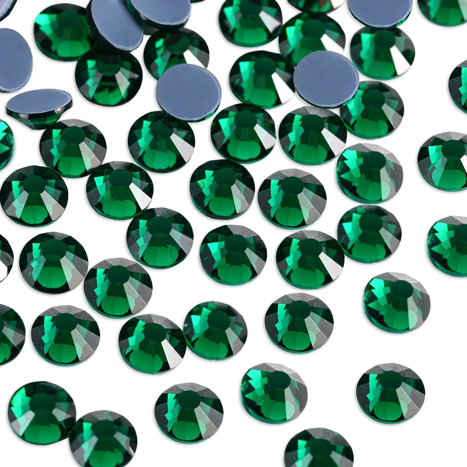 Hotfix Rhinestones, Crystal Rhinestones for Crafts Clothes DIY Decoration-Emerald - Image 2