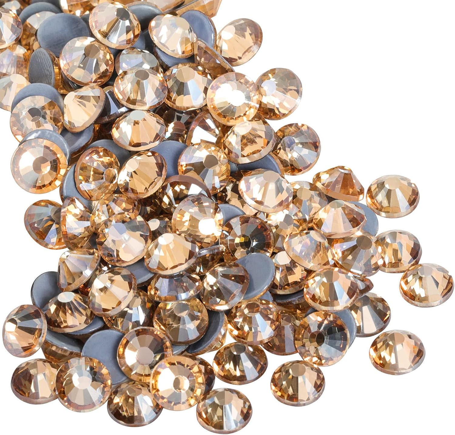 Hotfix Rhinestones, Crystal Rhinestones for Crafts Clothes DIY Decoration-Golden Shadow - Image 2