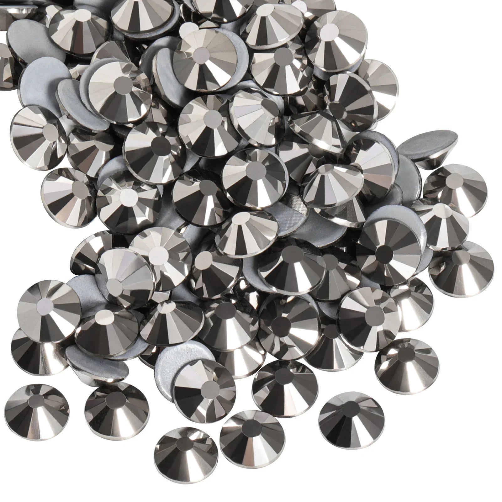 Hotfix Rhinestones, Crystal Rhinestones for Crafts Clothes DIY Decoration- Hematite - Image 4