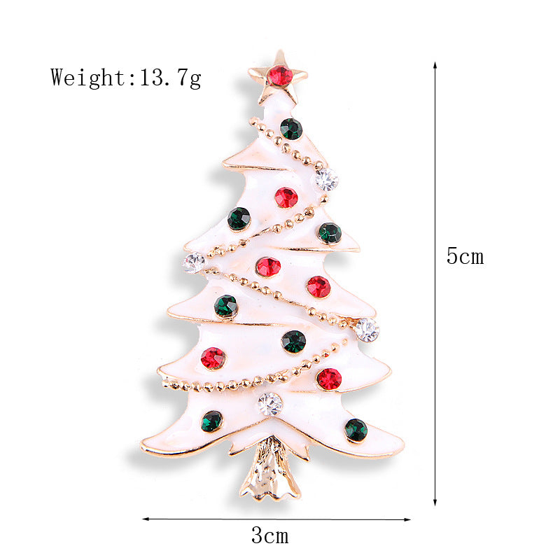 Women's Christmas Brooches Set - New Fashion Santa Tree Reindeer Wreath Snowflake Bell Pins - Image 12