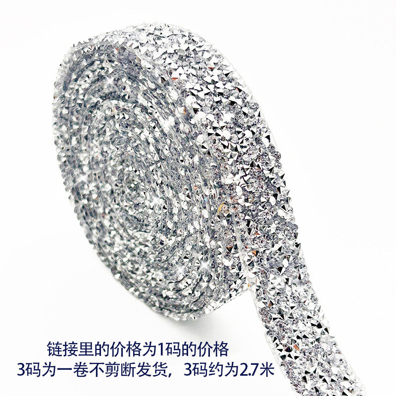 Resin rhinestone strip, self-adhesive rhinestone patch, clothing adhesive hot rhinestone DIY accessory rhinestone strip - Image 6