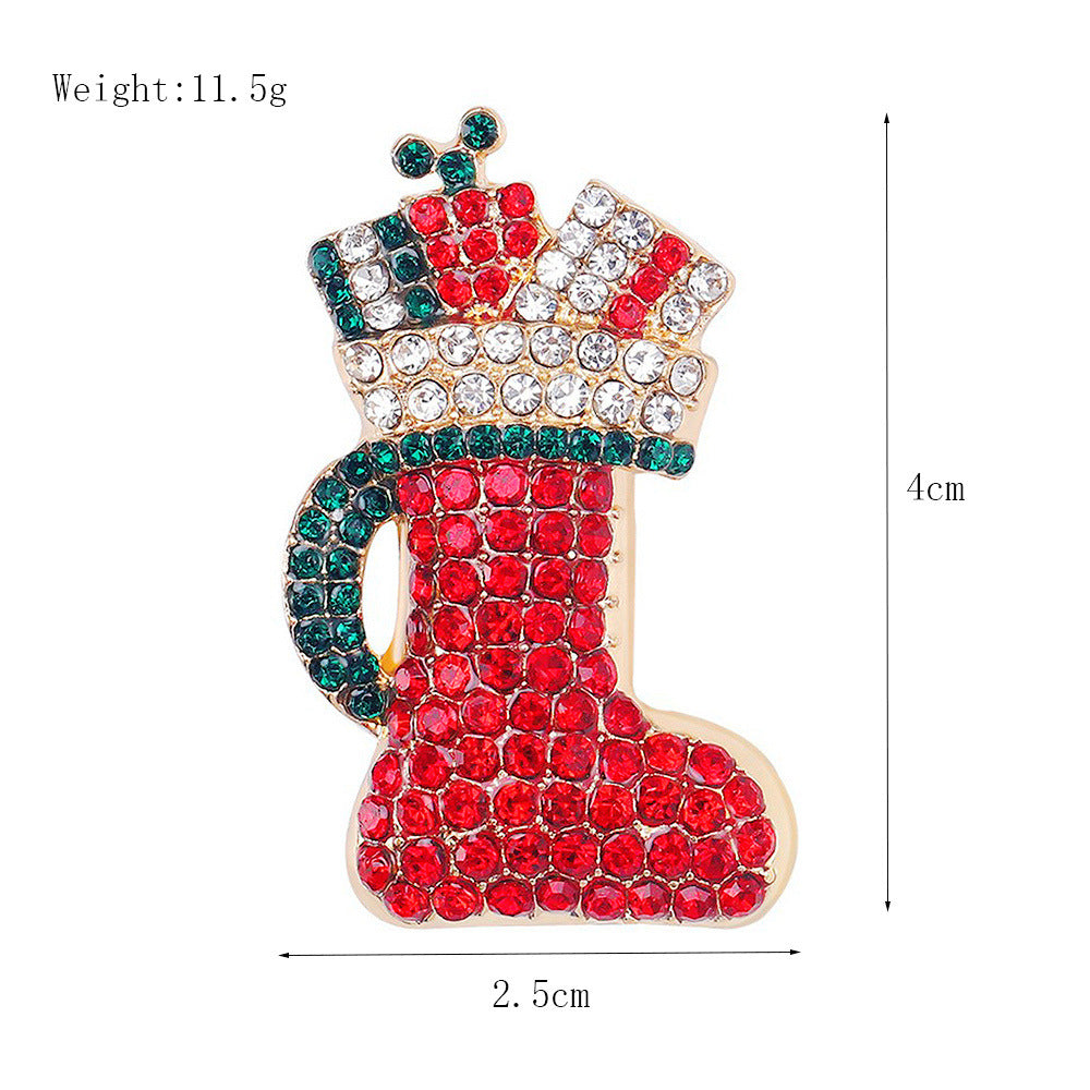 Women's Christmas Brooches Set - New Fashion Santa Tree Reindeer Wreath Snowflake Bell Pins - Image 70