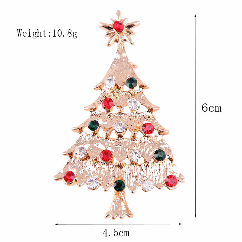 Women's Christmas Brooches Set - New Fashion Santa Tree Reindeer Wreath Snowflake Bell Pins - Image 13