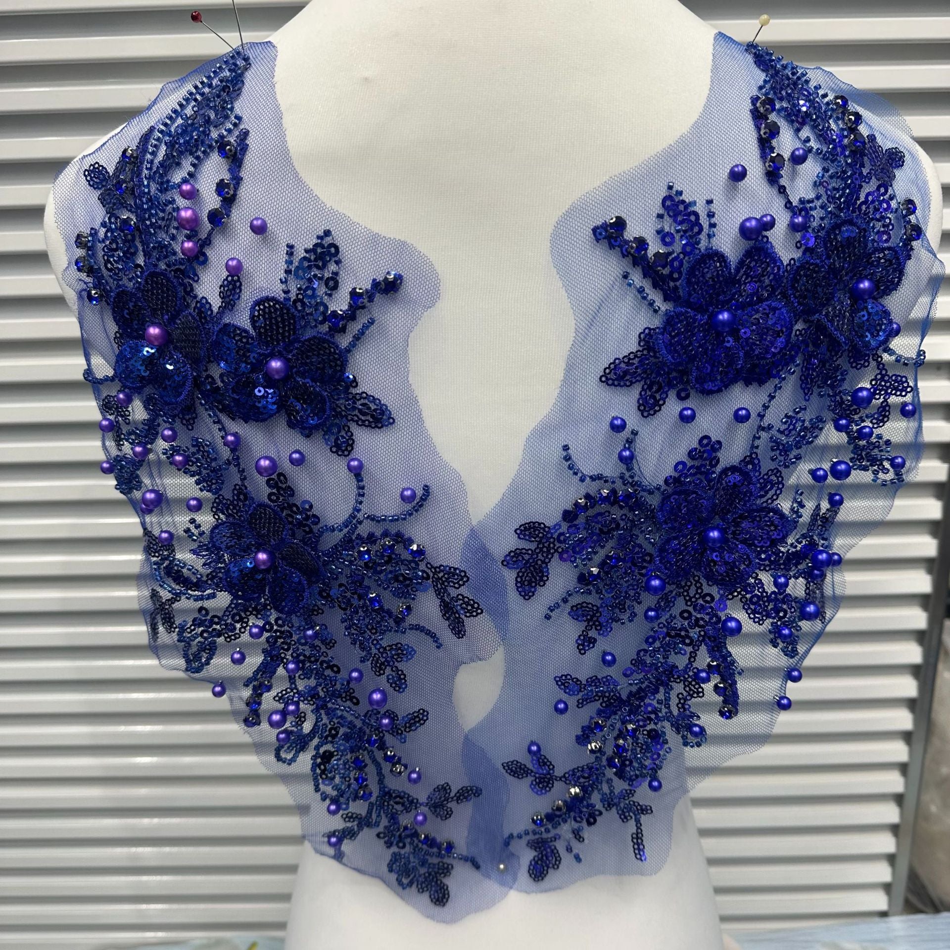 New Arrival Multi-Color Lace Embroidered Sequin Trim - DIY Bridal/Evening/Dance Costume Applique Lace Border - Image 11