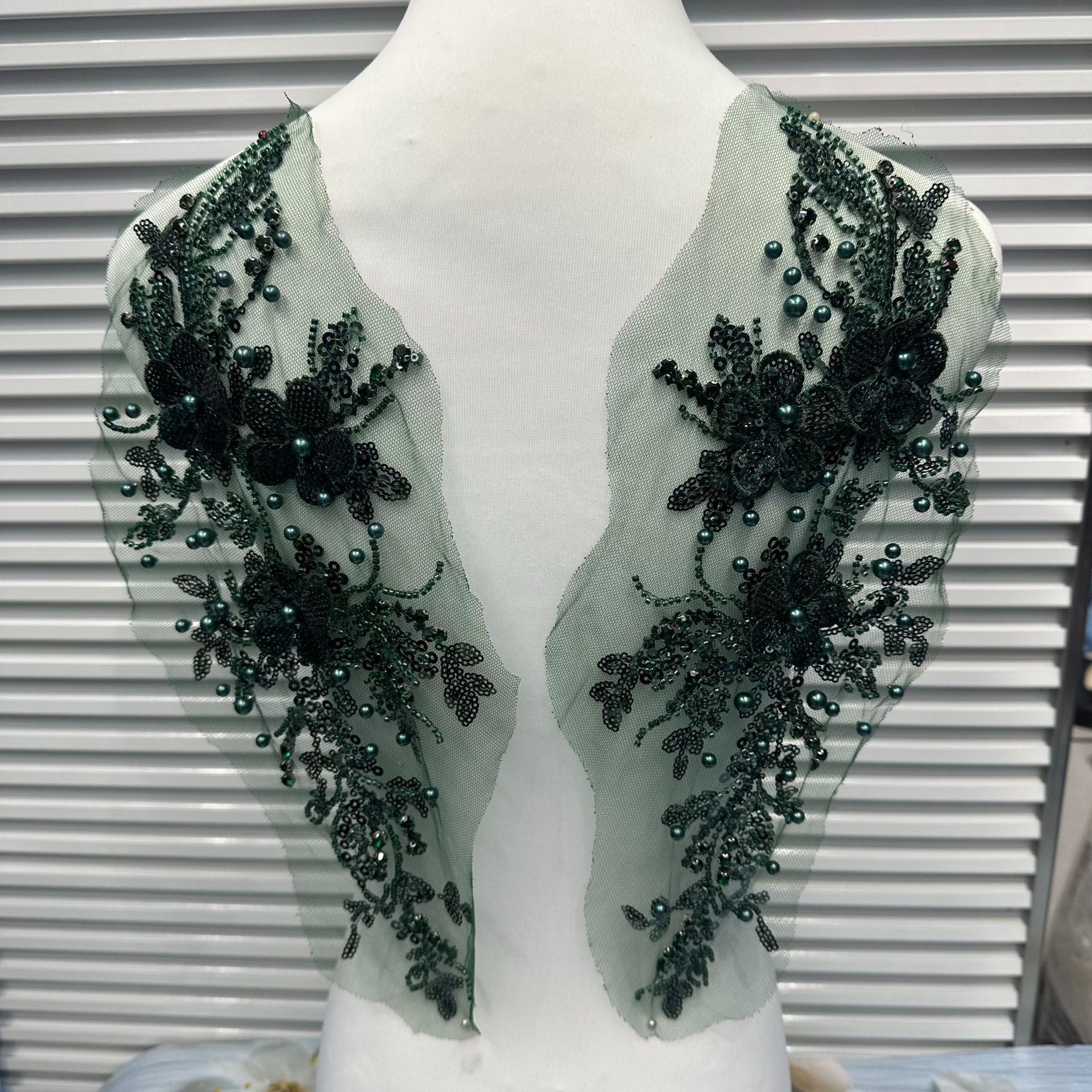 New Arrival Multi-Color Lace Embroidered Sequin Trim - DIY Bridal/Evening/Dance Costume Applique Lace Border - Image 14