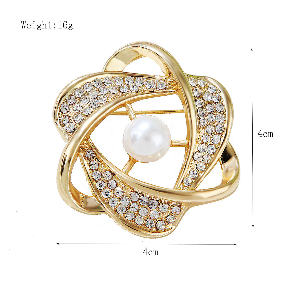 Korea style full pearl swan rhinestone flower brooch pin -women's fashion accessories - Image 65