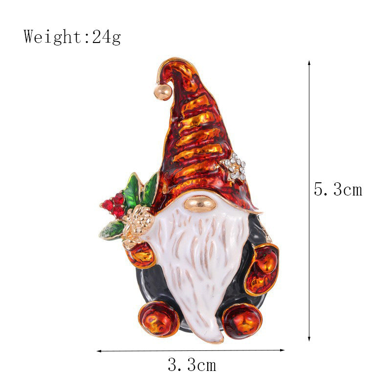 Women's Christmas Brooches Set - New Fashion Santa Tree Reindeer Wreath Snowflake Bell Pins - Image 43