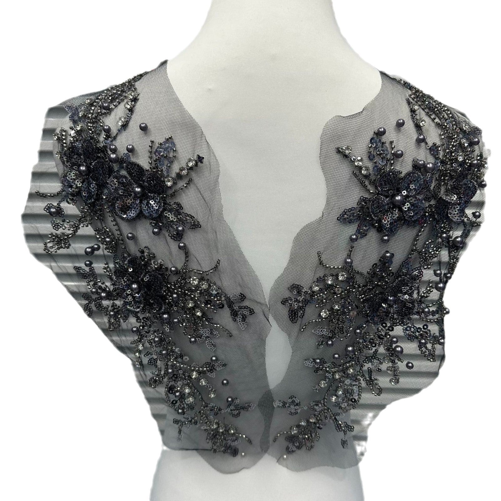 New Arrival Multi-Color Lace Embroidered Sequin Trim - DIY Bridal/Evening/Dance Costume Applique Lace Border - Image 5