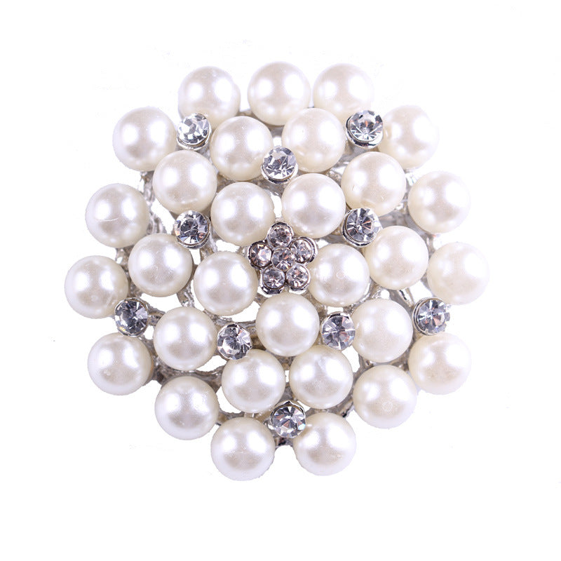 Korea style full pearl swan rhinestone flower brooch pin -women's fashion accessories - Image 64