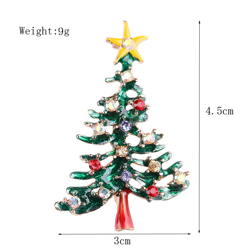 Women's Christmas Brooches Set - New Fashion Santa Tree Reindeer Wreath Snowflake Bell Pins - Image 25