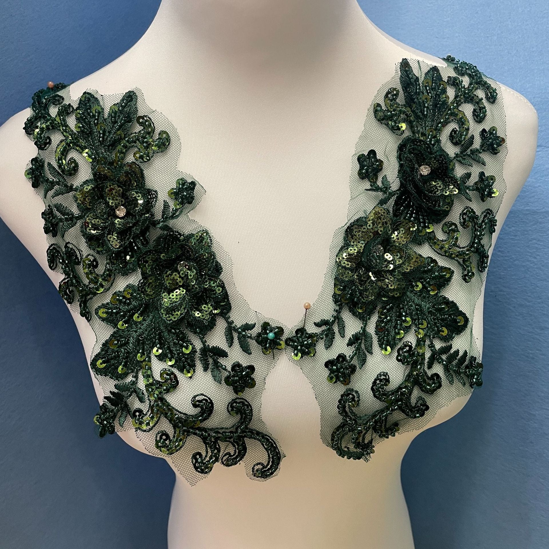 Multi-Color Large Floral Lace Applique - Hand-Sew DIY Embroidery Trim - Image 3