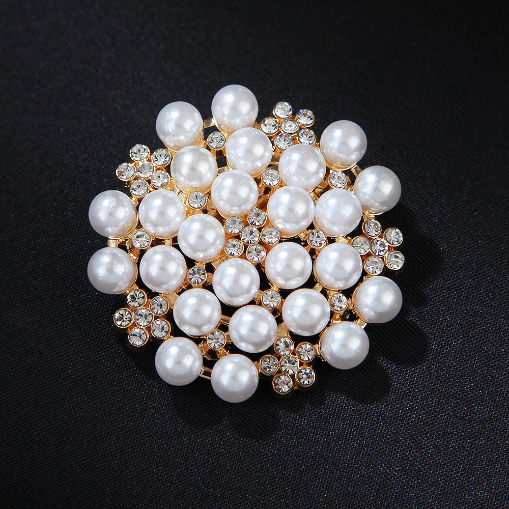 Korea style full pearl swan rhinestone flower brooch pin -women's fashion accessories - Image 10