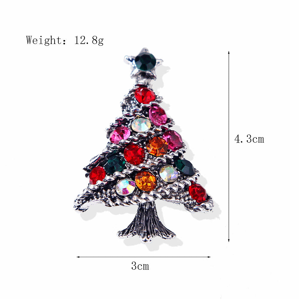Women's Christmas Brooches Set - New Fashion Santa Tree Reindeer Wreath Snowflake Bell Pins - Image 64