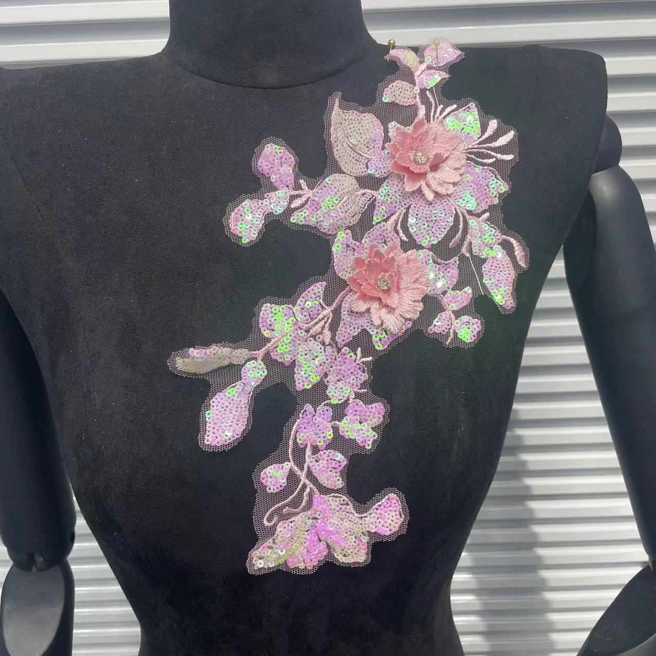 3D Floral Embroidered Appliqué for Wedding Dresses | Lace Trim Set - Image 10