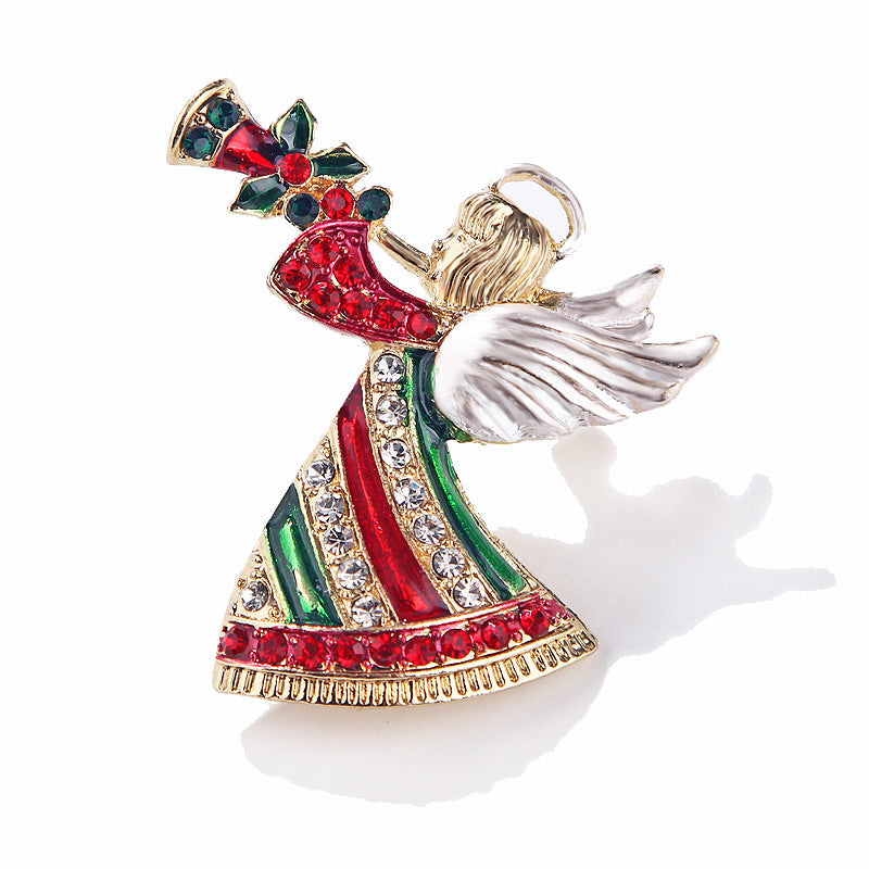 Women's Christmas Brooches Set - New Fashion Santa Tree Reindeer Wreath Snowflake Bell Pins - Image 47