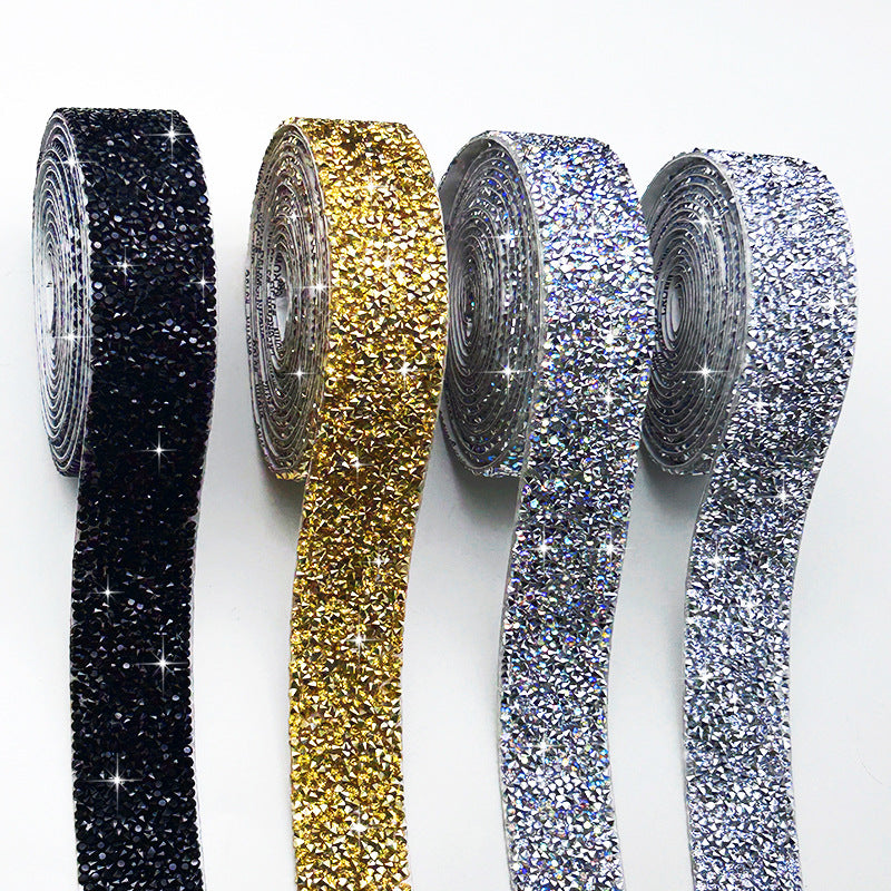 Resin rhinestone strip, self-adhesive rhinestone patch, clothing adhesive hot rhinestone DIY accessory rhinestone strip - Image 5