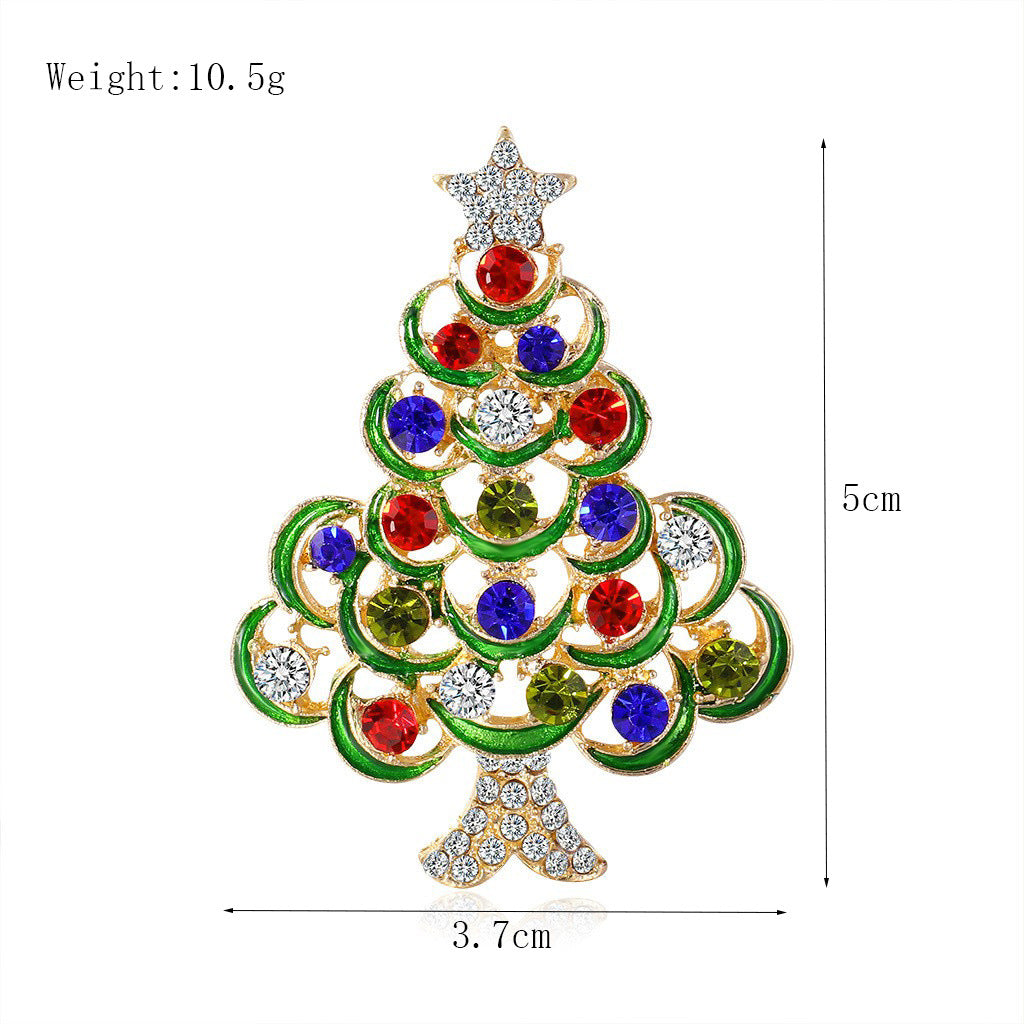Women's Christmas Brooches Set - New Fashion Santa Tree Reindeer Wreath Snowflake Bell Pins - Image 65