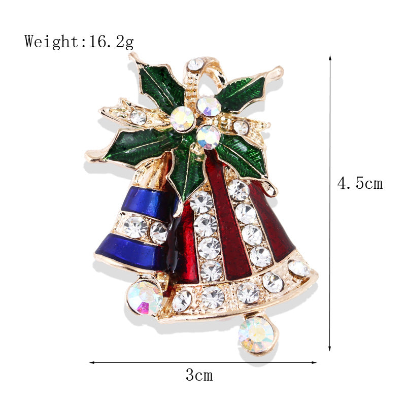 Women's Christmas Brooches Set - New Fashion Santa Tree Reindeer Wreath Snowflake Bell Pins - Image 40