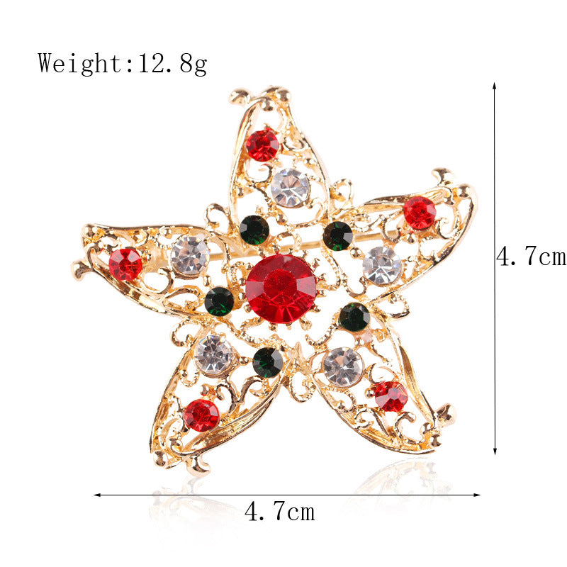 Women's Christmas Brooches Set - New Fashion Santa Tree Reindeer Wreath Snowflake Bell Pins - Image 19