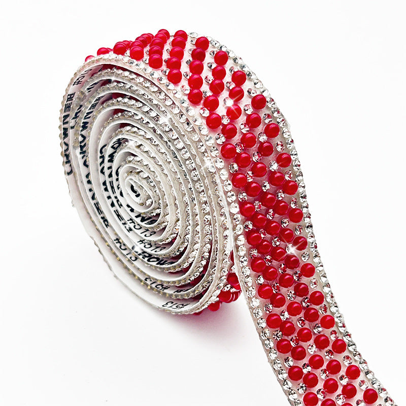 Pearl Rhinestone Strip, Self-adhesive Rhinestone Strip, Diy Jewelry Accessory, Shoe And Bag Decoration, Clothing Rhinestone Patch - Image 15