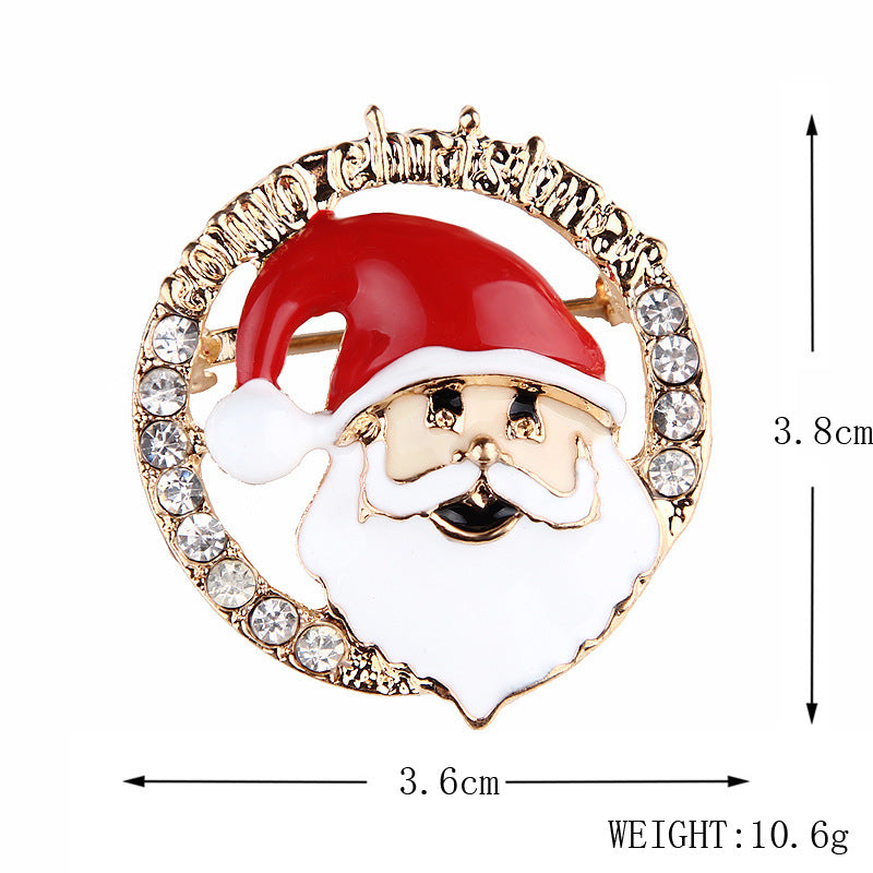 Women's Christmas Brooches Set - New Fashion Santa Tree Reindeer Wreath Snowflake Bell Pins - Image 55