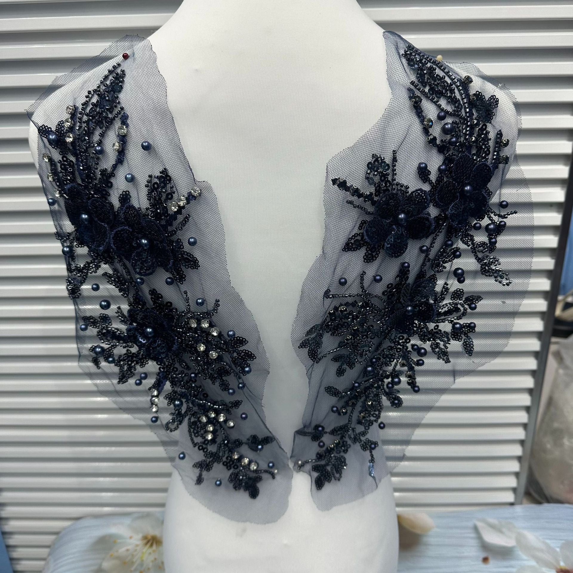 New Arrival Multi-Color Lace Embroidered Sequin Trim - DIY Bridal/Evening/Dance Costume Applique Lace Border - Image 13