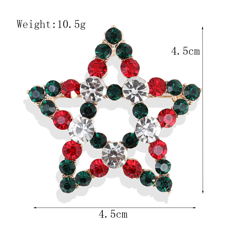Women's Christmas Brooches Set - New Fashion Santa Tree Reindeer Wreath Snowflake Bell Pins - Image 31