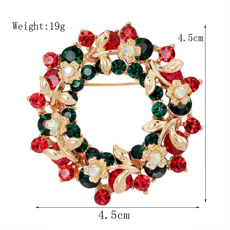 Women's Christmas Brooches Set - New Fashion Santa Tree Reindeer Wreath Snowflake Bell Pins - Image 23